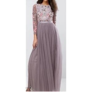 Needle & Thread Ditsy Scatter Tulle Gown Women’s Sz. 0